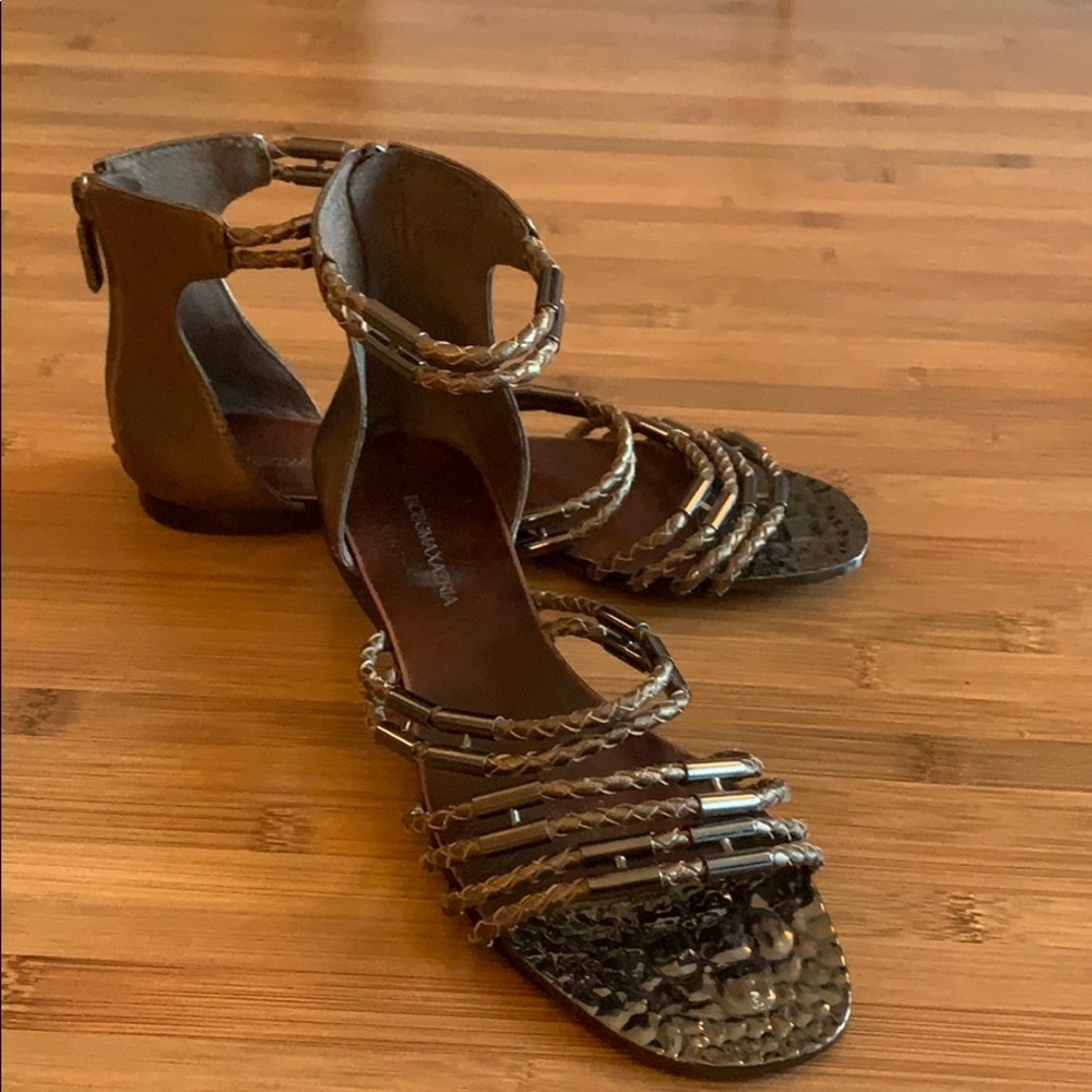 Lightly worn BCBG gladiator sandals.
